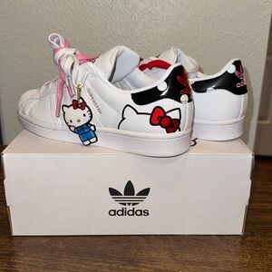 adidas White and Pink Athletic Shoes